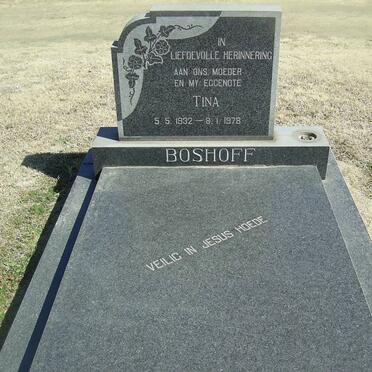BOSHOFF Tina 1932-1978
