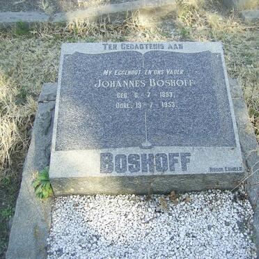 BOSHOFF Johannes 1893-1953