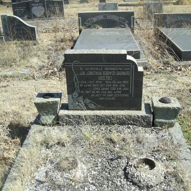 BARNARD Jan Jonathan Bouwer 1942-1963