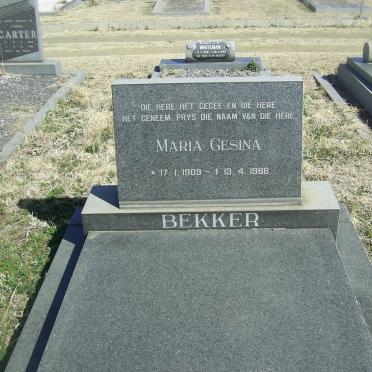 BEKKER Maria Gesina 1909-1986