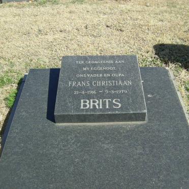 BRITS Frans Christiaan 1916-1979