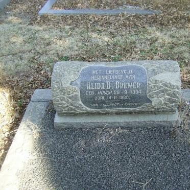 BRUWER Alida B. nee HOUGH 1894-1960