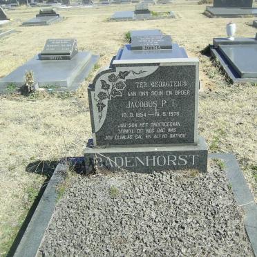 BADENHORST Jacobus P.T. 1954-1976