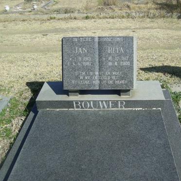 BOUWER Jan 1913-1987 &amp; Rita 1917-2000