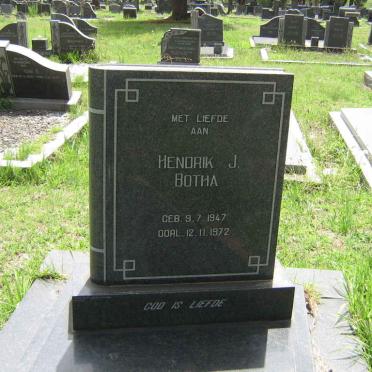 BOTHA Hendrik J. 1947-1972