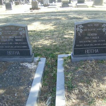 BOTHA Hendrik Beltzaser 1911-1978 &amp; Wilhelmina Maria Charlotte ADLAM 1913-1970