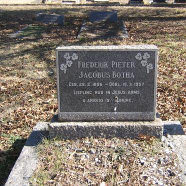 BOTHA Frederik Pieter Jacobus 1886-1957