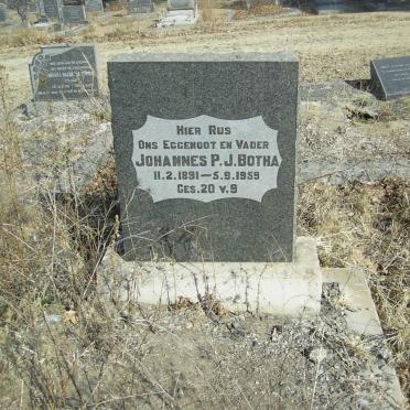 BOTHA Johannes P.J. 1891-1959