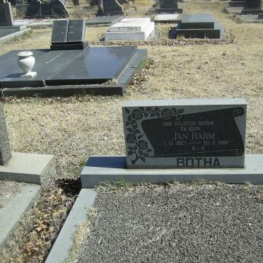 BOTHA Jan Harm 1897-1982