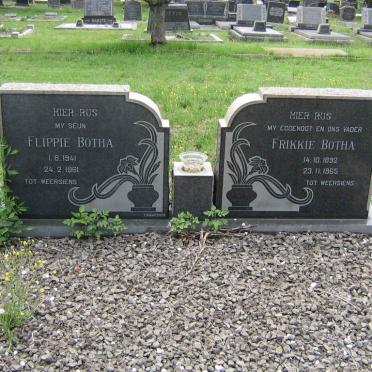 BOTHA Frikkie 1892-1965 :: BOTHA Flippie 1941-1961
