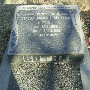 BOTHA Albertus Johannes Myburgh 1892-1952