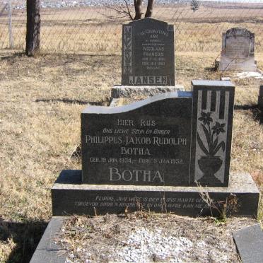 BOTHA Philippus Jakob Rudolph 1934-1952