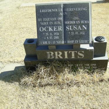 BRITS Ocker 1926-2001 &amp; Susan 1932-