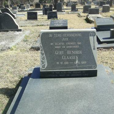 CLAASEN Gert Hendrik 1901-1968