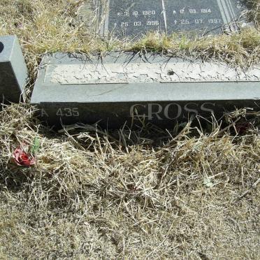 CROSS ? 1914-1997  &amp;  ? 1920-1996
