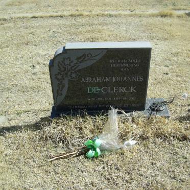 CLERCK Abraham Johannes, de 1908-2002