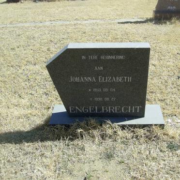 ENGELBRECHT Johanna Elizabeth 1950-1998