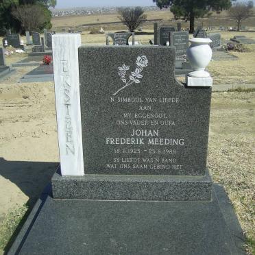 EKSTEEN Johan Frederik Meeding 1925-1988