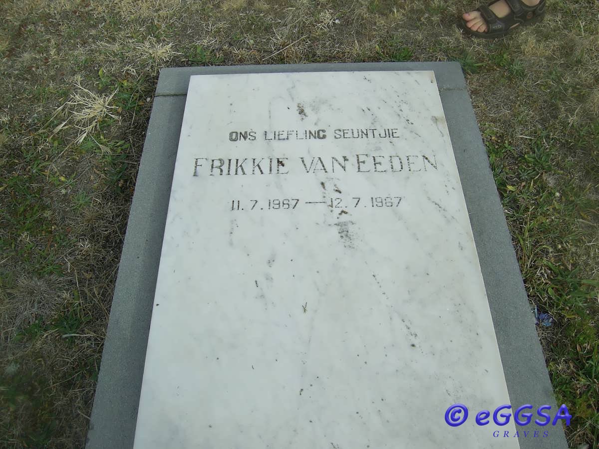 EEDEN Frikkie, van 1967-1967