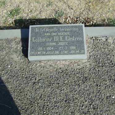 EKSTEEN Catharina M.E. nee JOOSTE 1904-1981