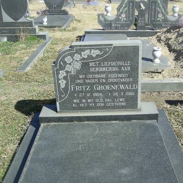 GROENEWALD Fritz 1904-1985