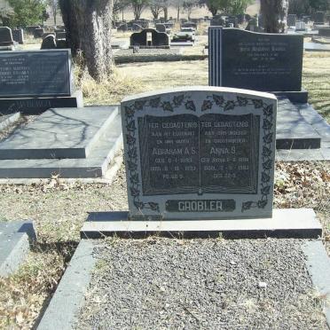 GROBLER Abraham A.S. 1893-1933 &amp; Anna S. BOTHA 1894-1983