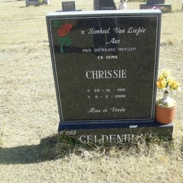 GELDENHUYS Chrissie 1915-2000