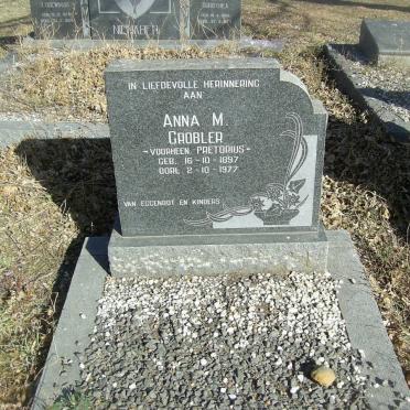 GROBLER Anna M. nee PRETORIUS 1897-1977