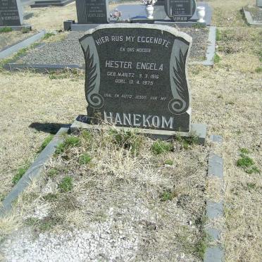 HANEKOM Hester Engela nee MARITZ 1915-1975