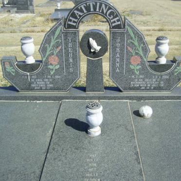 HATTINGH Theunis 1912-1999 &amp; Johanna 1912-2004
