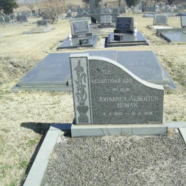 HUMAN Johannes Albertus 1941-1979