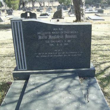HAMMAN Maria Magdalena nee GREYLING 1910-1965