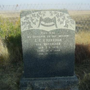 HEERDEN E.F., van nee WAGENAAR 1872-1948