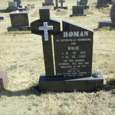 HOMAN Ralie 1923-2003