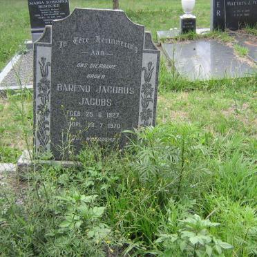 JACOBS Barend Jacobus 1927-1970