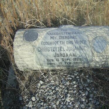 JORDAAN Christoffel Johannes 1868-1950