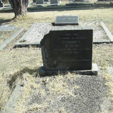 KLERK Stephanus E., de 1891-1966