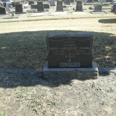KLOPPER Hendrik Daniel 1880-1965 &amp; Elsie Johanna MEYER 1889-1956