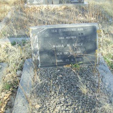 KRIEK Maria M. 1890-1970