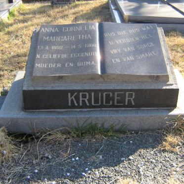 KRUGER Anna Cornelia Margaretha 1892-1968