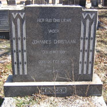 KRUGER Johannes Christiaan 1881-1957