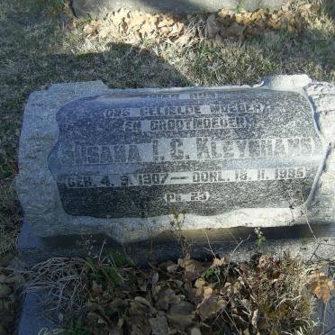 KLEYNHANS Susara I.C. 1907-1985