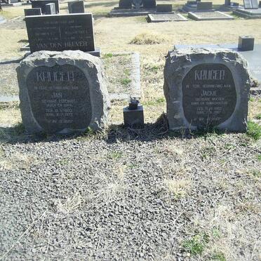 KRUGER Jan 1903-1972 &amp; Jackie 1903-1987