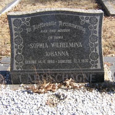 LABUSCHAGNE Sophia Wilhelmina Johanna 1899-1976