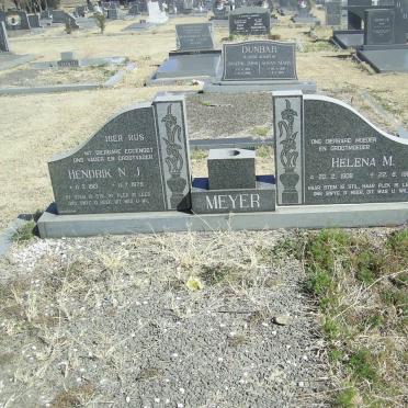 MEYER Hendrik N.J. 1913-1979 &amp; Helena M. 1908-1990
