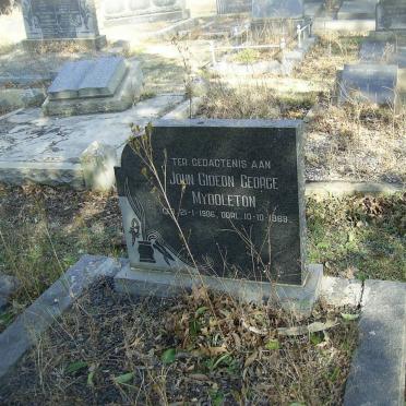 MYDDLETON John Gideon George 1906-1969