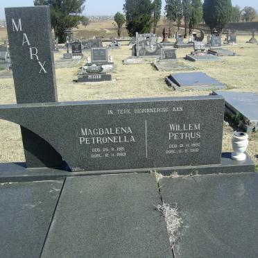 MARX Willem Petrus 1920-1988 &amp; Magdalena Petronella 1921-1983