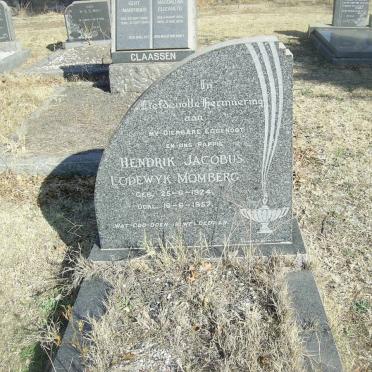 MOMBERG Hendrik Jacobus Lodewyk 1924-1957