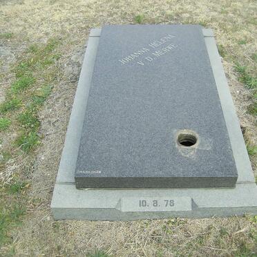 MERWE Johanna Helena, van der -1978