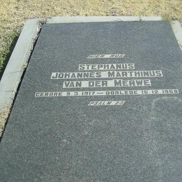 MERWE Johannes Marthinus, van der 1917-1968